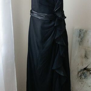 Elegant Black Evening Dress size 10 EUC